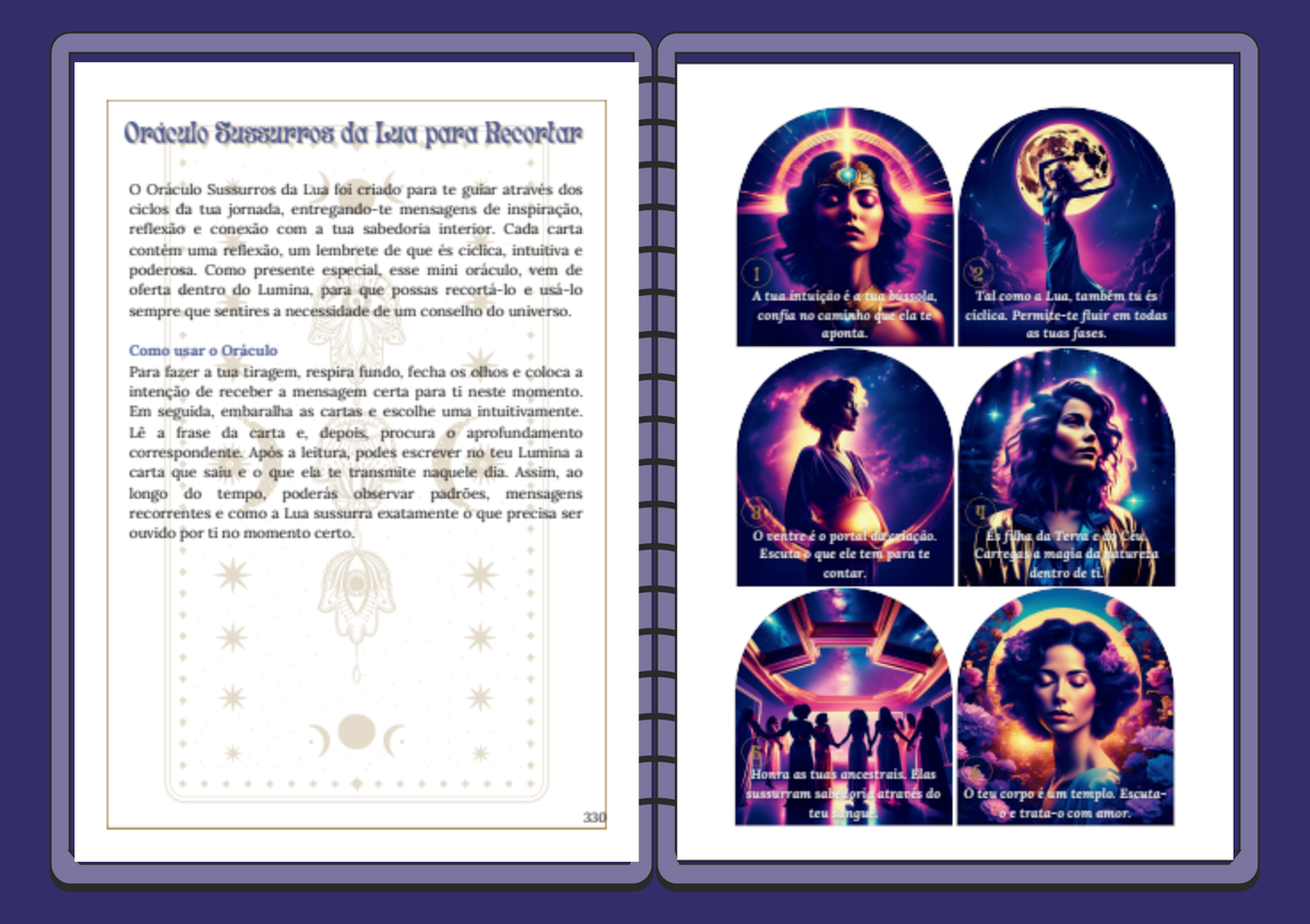 LUMINA 2026 — Agenda • Planner • Diário Cíclico • Livro Saberes Femininos (Download Digital)