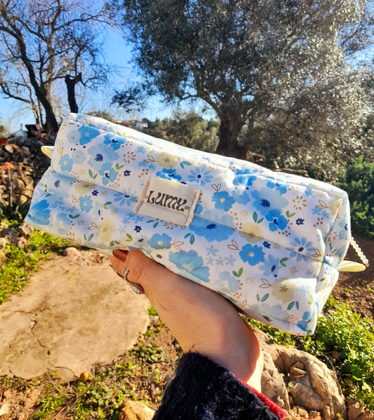 Necessaire Box Jardim Azul
