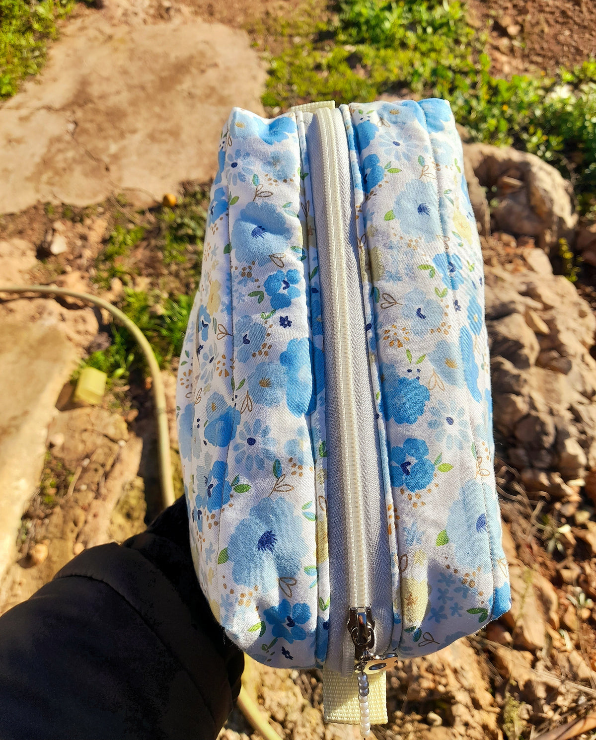 Necessaire Box Jardim Azul