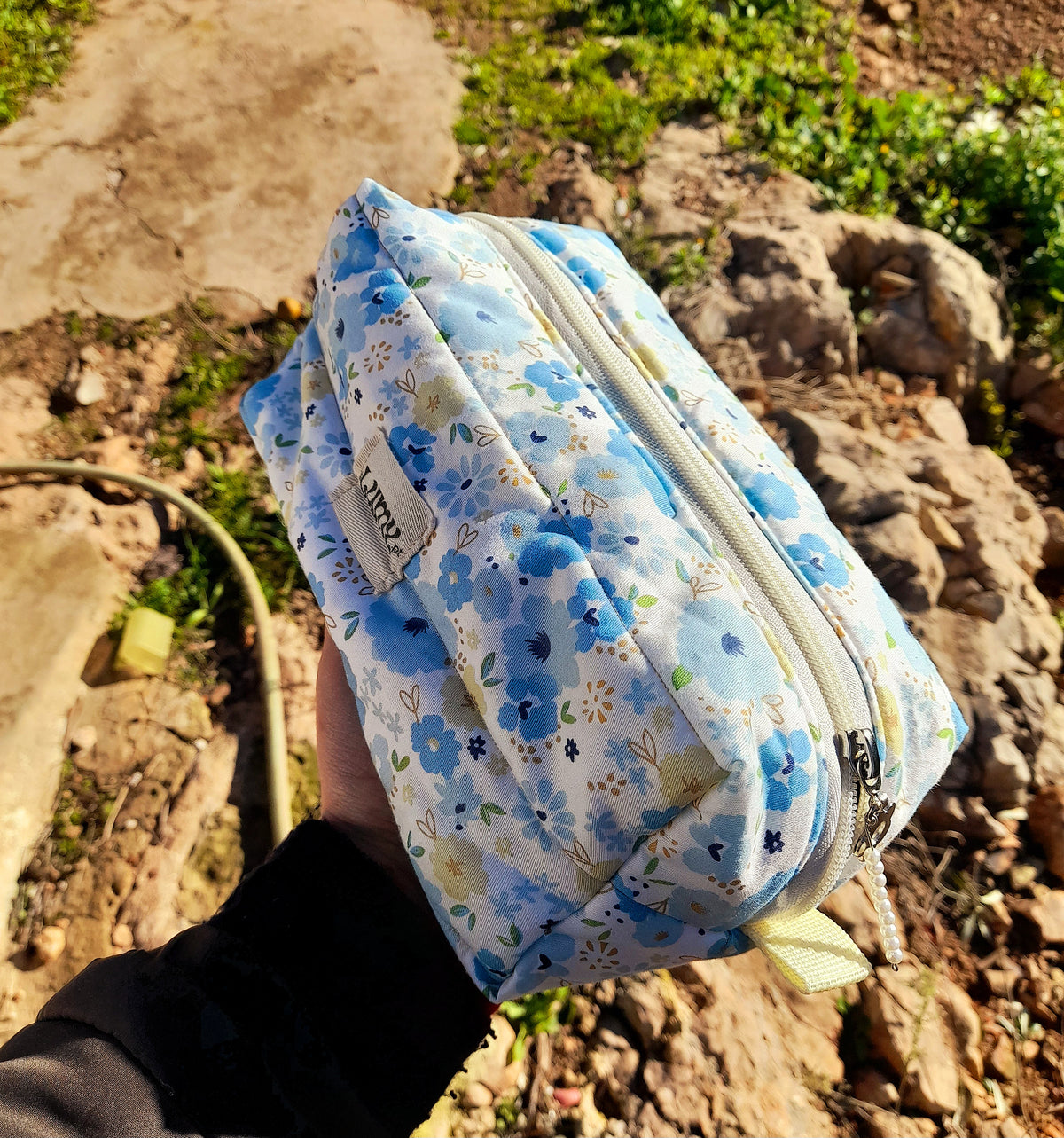 Necessaire Box Jardim Azul
