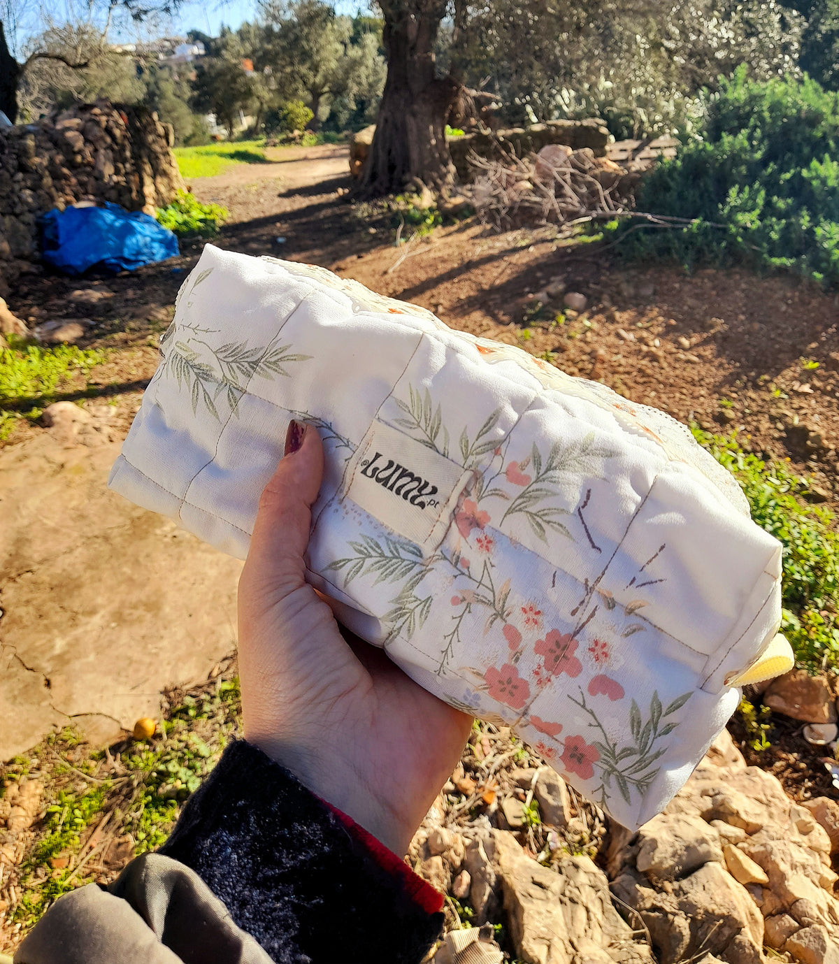 Necessaire Box Jardim de Algodão