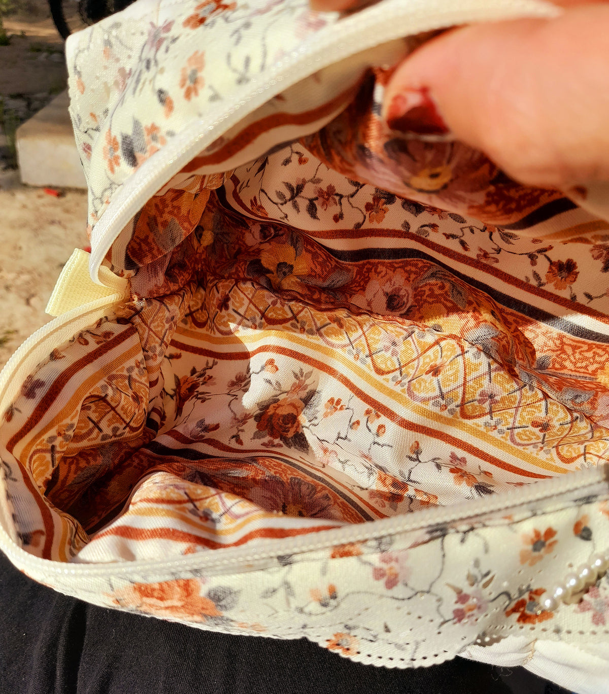 Necessaire Box Jardim de Algodão