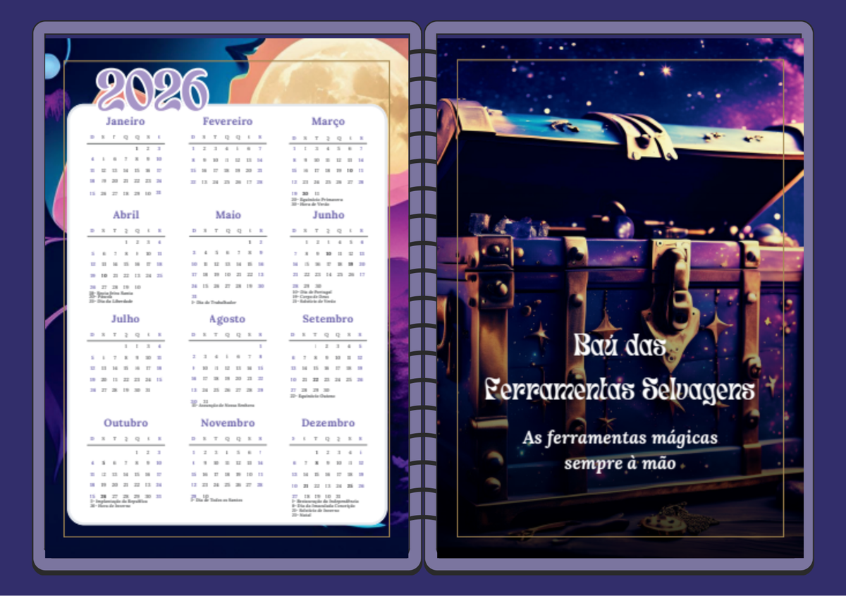 LUMINA 2026 — Agenda • Planner • Diário Cíclico • Livro Saberes Femininos (Download Digital)
