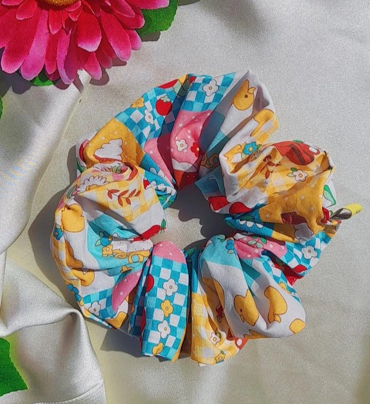 Scrunchie Yellow Picnic