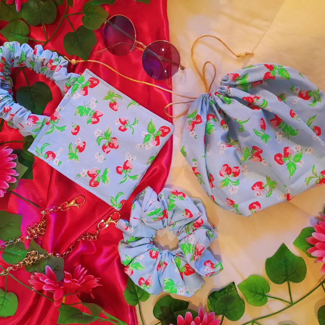 Mala * A Alegria * — Scrunchie Bag Exclusiva - Coleção 5 Sentidos