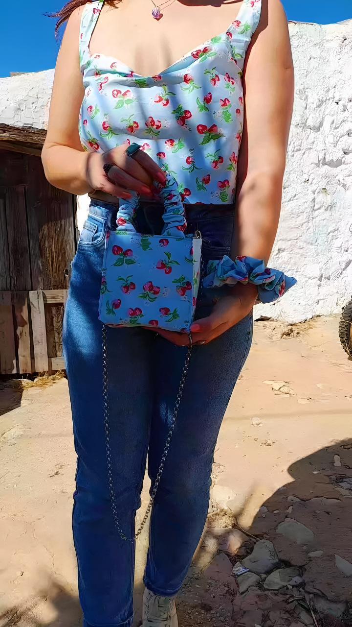 Mala * A Alegria * — Scrunchie Bag Exclusiva - Coleção 5 Sentidos