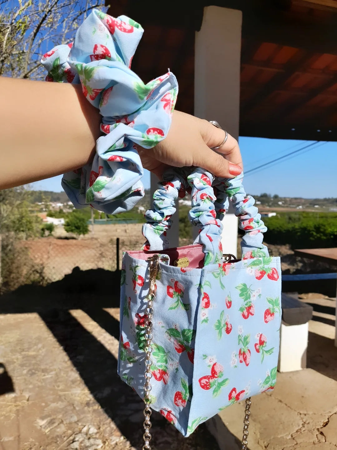 Mala * A Alegria * — Scrunchie Bag Exclusiva - Coleção 5 Sentidos