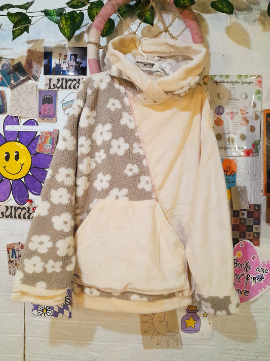Camisola Hoodie Flower Patchwork